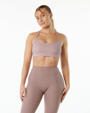 Alphalete Alphalux Tri Bra Naisten Urheiluliivi Violetit | BCUQS-5820