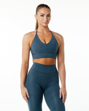 Alphalete Alphalux Wonder Bra Naisten Urheiluliivi Sininen | UONPR-7582