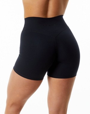 Alphalete Alphalux Wonder Lyhyt 6" Naisten Shortsit Mustat | NZFWM-9405