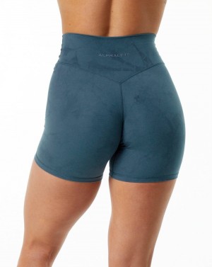 Alphalete Alphalux Wonder Lyhyt 6" Naisten Shortsit Sininen | SXEGP-7345