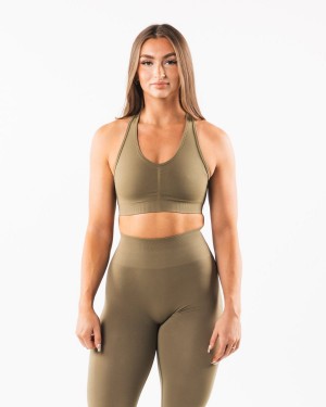 Alphalete Amplify Bra Naisten Urheiluliivi Willow | HEBRO-9273