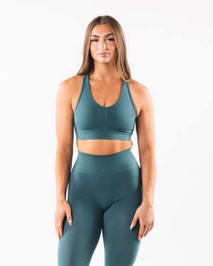 Alphalete Amplify Bra Naisten Urheiluliivi Ocean | YDQWK-7426