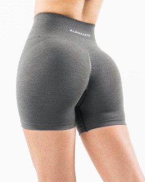 Alphalete Amplify Lyhyt 4.5" Naisten Shortsit Smoke | HTZSE-2074