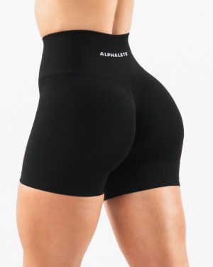 Alphalete Amplify Lyhyt 4.5" Naisten Shortsit Mustat | FPTWG-1750