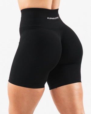 Alphalete Amplify Lyhyt 6.5” Naisten Shortsit Mustat | THRAK-9805