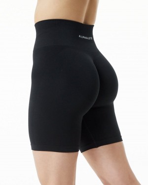 Alphalete Amplify Lyhyt 7.5" Naisten Shortsit Mustat | XWKHA-2167