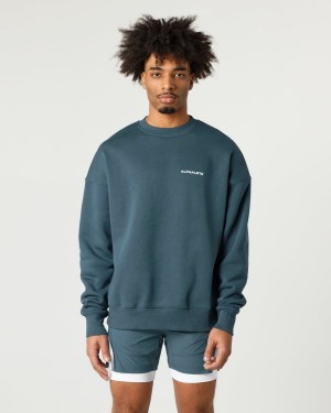 Alphalete Classic Crew Miesten Takit Ocean | VGZQP-7234