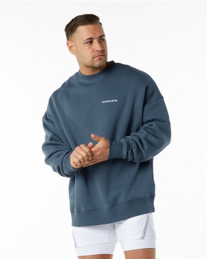 Alphalete Classic Crew Miesten Takit Sininen | DUJBO-9257