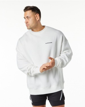 Alphalete Classic Crew Miesten Takit Valkoinen | JMWKS-5698