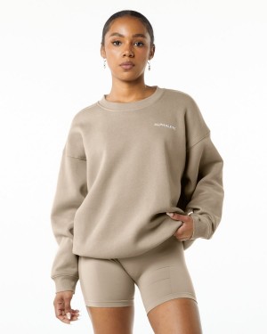 Alphalete Classic Crew Naisten Takit Linen | EYKXU-4082