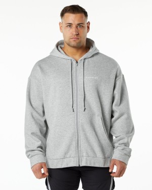 Alphalete Classic Full-Zip Jacket Miesten Takit Harmaat | XWEPN-3518