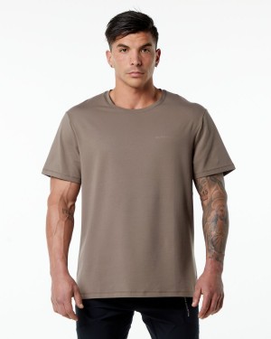 Alphalete Classic Tee Miesten Paidat Mocha | XBQOV-1643