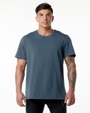 Alphalete Classic Tee Miesten Paidat Sininen | JPDRF-0967