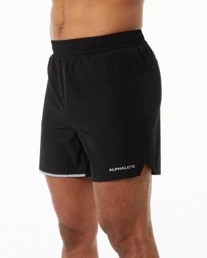 Alphalete Core Stride Lyhyt 5” Miesten Shortsit Mustat | PZUCM-5082