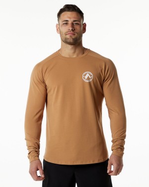 Alphalete Dynasty LS Tee Miesten Paidat Rust | XRTFZ-1982