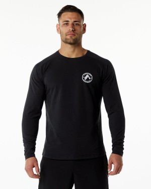 Alphalete Dynasty LS Tee Miesten Paidat Mustat | XETSB-7289