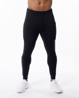 Alphalete ELMTS Cuffed Jogger Miesten Juoksuvaatteet Mustat | XLCZQ-0673