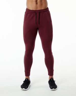 Alphalete ELMTS Cuffed Jogger Miesten Juoksuvaatteet Viininpunainen | YADMT-2439