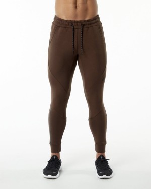 Alphalete ELMTS Cuffed Jogger Miesten Juoksuvaatteet Ruskea | QTRWP-5486