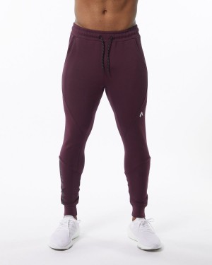 Alphalete ELMTS Cuffed Jogger Miesten Juoksuvaatteet Merlot | WSNXU-0165