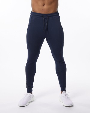 Alphalete ELMTS Cuffed Jogger Miesten Juoksuvaatteet Laivastonsininen | ERUZC-3750