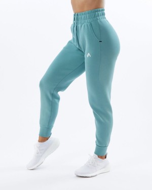 Alphalete ELMTS Cuffed Jogger Naisten Juoksuvaatteet Teal | MQRNE-5260