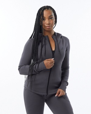 Alphalete ELMTS Urheilulliset Jacket Naisten Takit Charcoal | RSTKF-2751