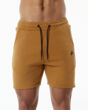 Alphalete ELMTS Urheilulliset Lyhyt 6" Miesten Shortsit Almond | VLNCI-1308