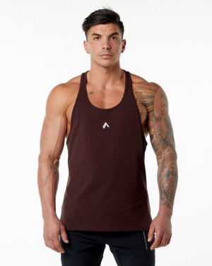 Alphalete Emblem Stringer Miesten Stringers Viininpunainen | IHKOL-4250