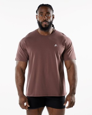 Alphalete Emblem Tee Miesten Paidat Merlot | AICBS-9140