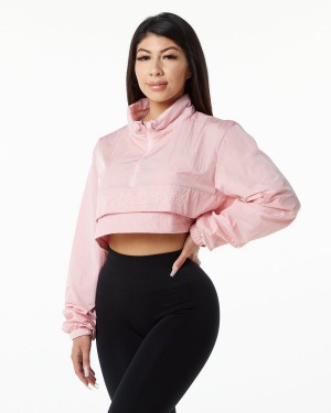 Alphalete Endure Crop Jacket Naisten Takit Mauve | HQZTU-8156