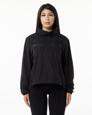 Alphalete Endure Pullover Naisten Takit Mustat | EDNJQ-9470