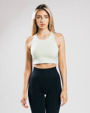 Alphalete Essential Crop Tank Naisten Hihaton Paita Frozen Spring | PDWFZ-9043