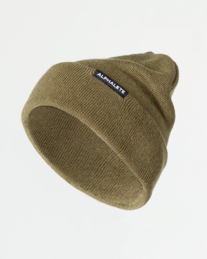 Alphalete Essential Foldover Beanie Miesten Asusteet Willow | KLQXW-5364