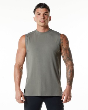 Alphalete Evo Tank Miesten Hihaton Paita Harmaat | SACBU-9347