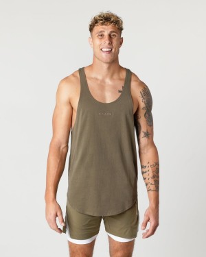 Alphalete Heavy Puuvilla Core Stringer Miesten Stringers Oak | TMYBG-1349