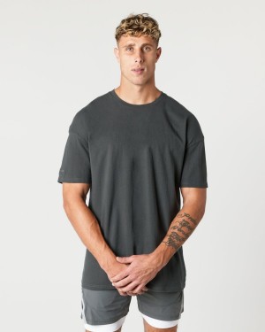 Alphalete Heavy Puuvilla Core Tee Miesten Paidat Shadow | XZHQP-3452