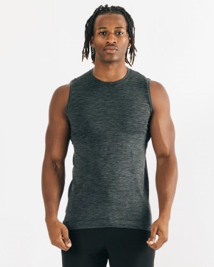 Alphalete Hero Tank Miesten Hihaton Paita Mustat | DSHWA-0957