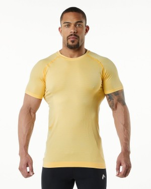 Alphalete Hero Tee Miesten Paidat Faded Honey | ULADY-1324