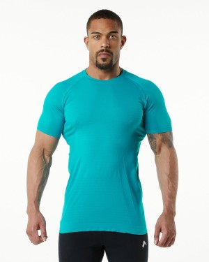 Alphalete Hero Tee Miesten Paidat Ocean | SGTPN-6041