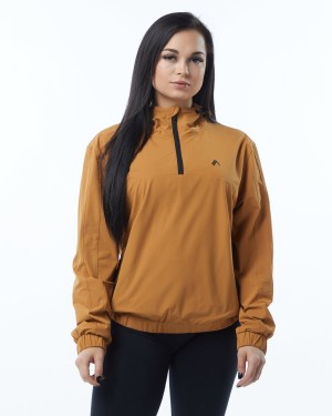 Alphalete Infinity Tech Jacket Naisten Takit Chestnut | ZWAYM-4160