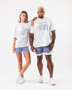 Alphalete LDB More Tee Miesten Paidat Valkoinen | TRQWX-1803