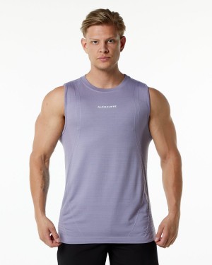 Alphalete Ozone Tank Miesten Hihaton Paita Laventeli | LWZUC-0467