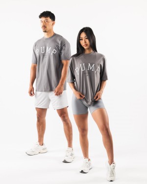 Alphalete Pump University Tee Miesten Paidat Charcoal | XNAPO-5360