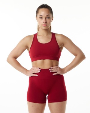 Alphalete Revival Bra Naisten Urheiluliivi Scarlet | UOJET-4963