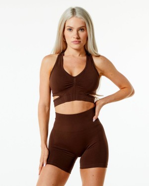 Alphalete Stratus Bra Naisten Urheiluliivi Ruskea | KNEXW-2463