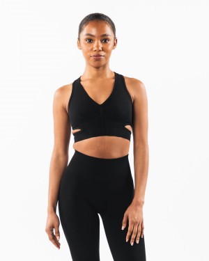 Alphalete Stratus Bra Naisten Urheiluliivi Mustat | XULBS-0367