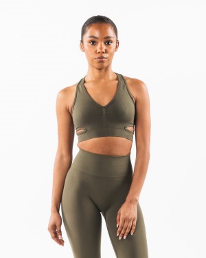 Alphalete Stratus Bra Naisten Urheiluliivi Oak | JMBPL-8590