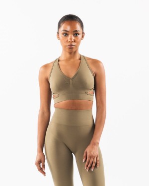 Alphalete Stratus Bra Naisten Urheiluliivi Willow | GKACS-6129