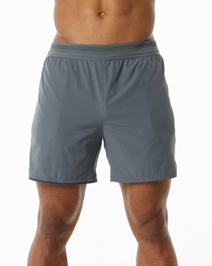 Alphalete Studio Lyhyt 6" Miesten Shortsit Harmaat | TJXMO-1520